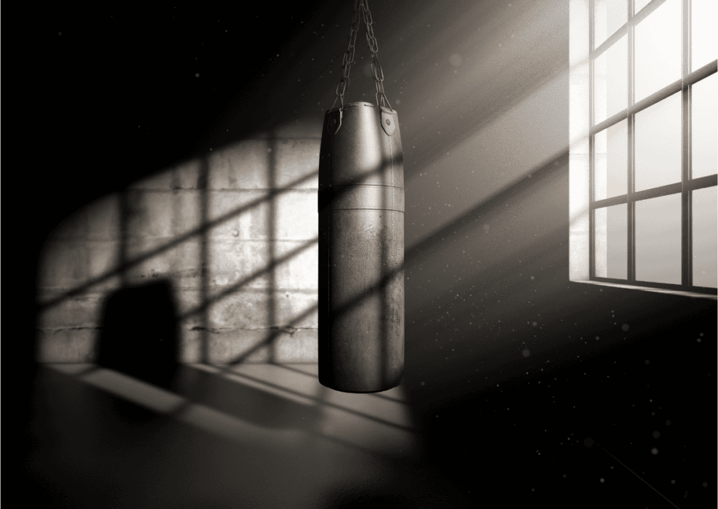 Sacco da allenamento per Kickboxing e K1 in palestra